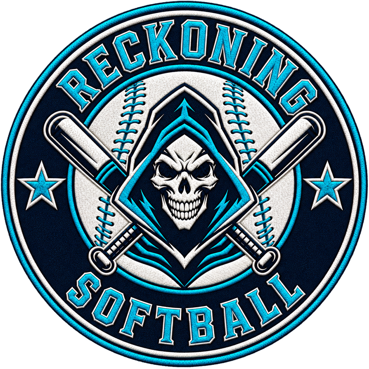 Reckoning Softball skull emblem