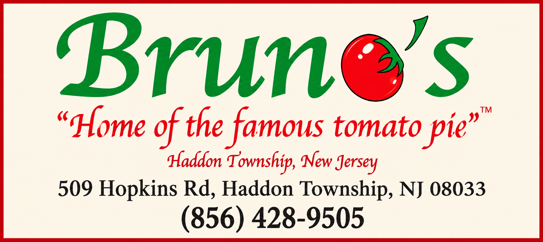 Bruno’s sponsor graphic