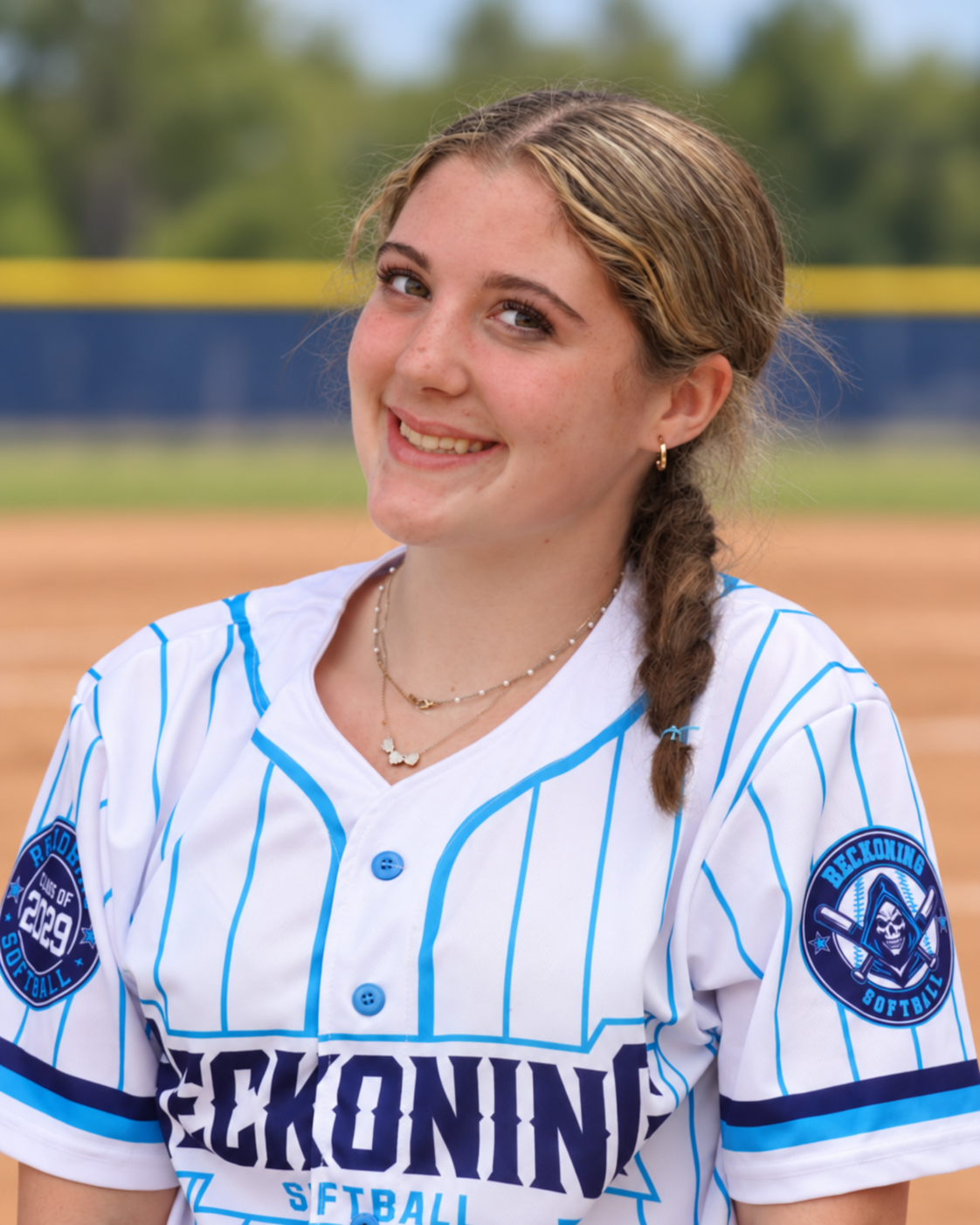 Olivia Carr — Reckoning Softball player portrait